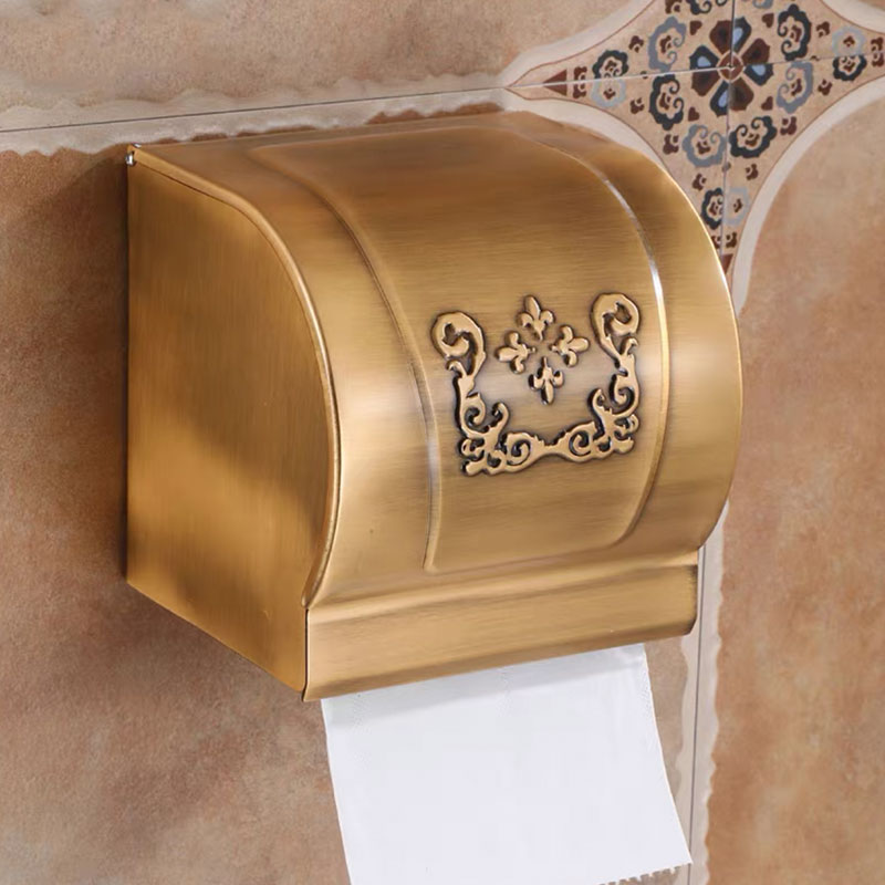 Home Bathroom Towel Dispenser - Tissue Box Holder Bathroom Wall Mounted