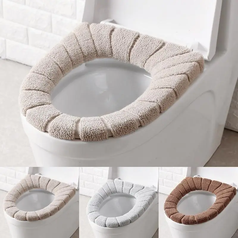 Tiny Home Bathroom Kit - Toilet Seat Cover Warm Soft Acrylic