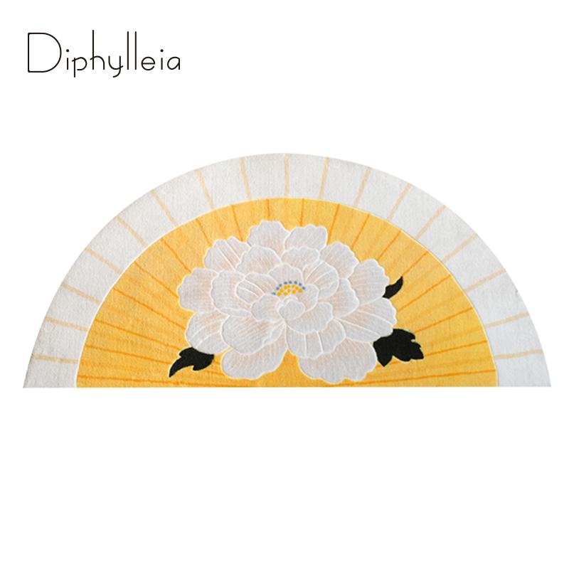 Home Bathroom Dimensions - Diphylleia Oriental Peony Carpet Amerian Style