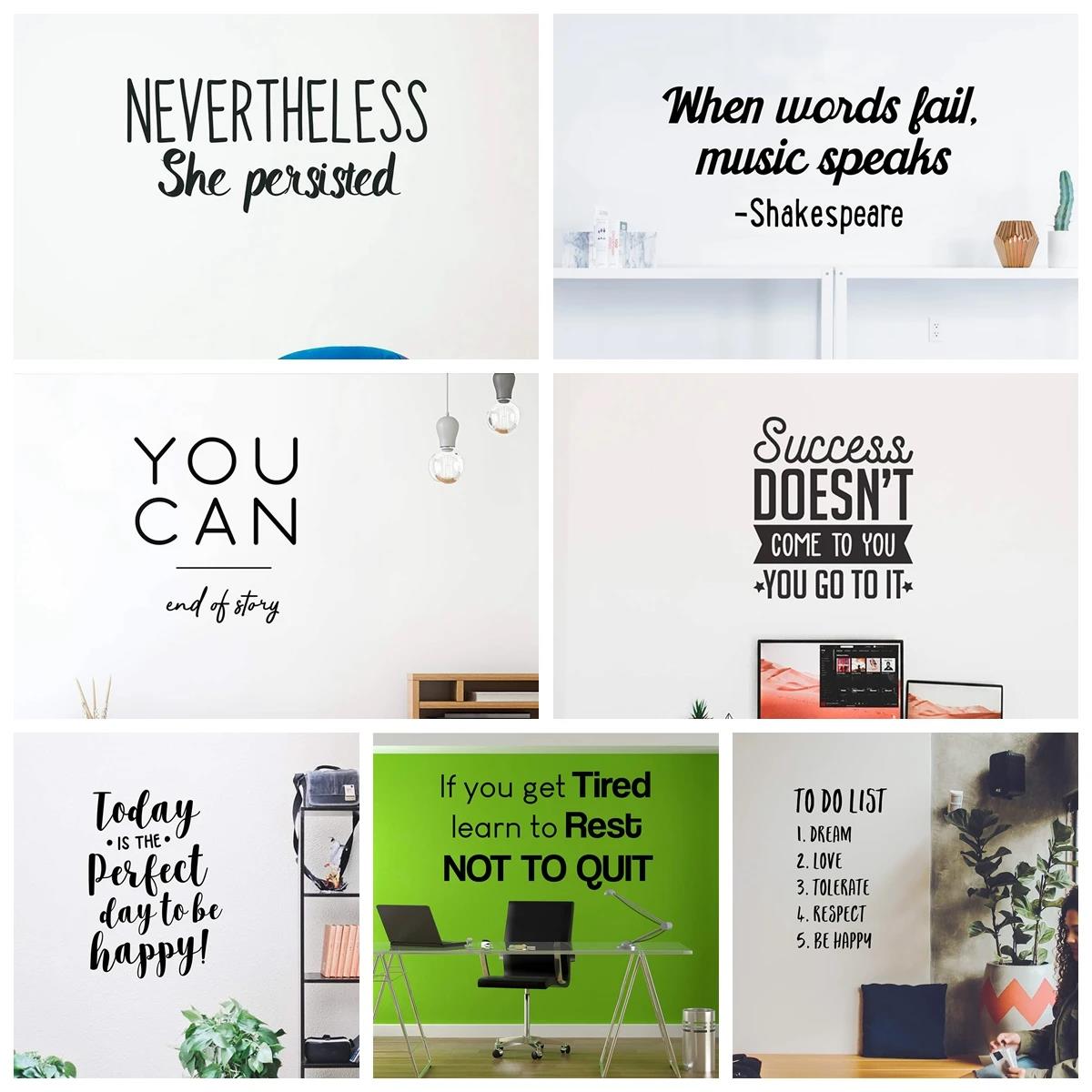 Home Bathroom Quotes - 1pc Quotes Wall Sticker Self-adhesive Vinyl