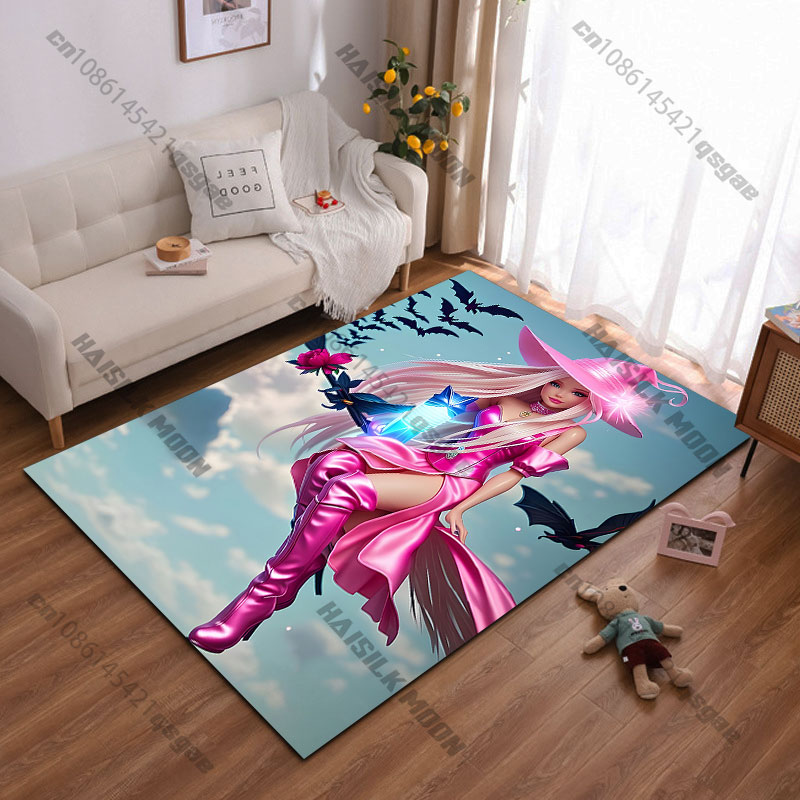 Home Bathroom Scene - Magical witch vibrant fantasy scene carpet