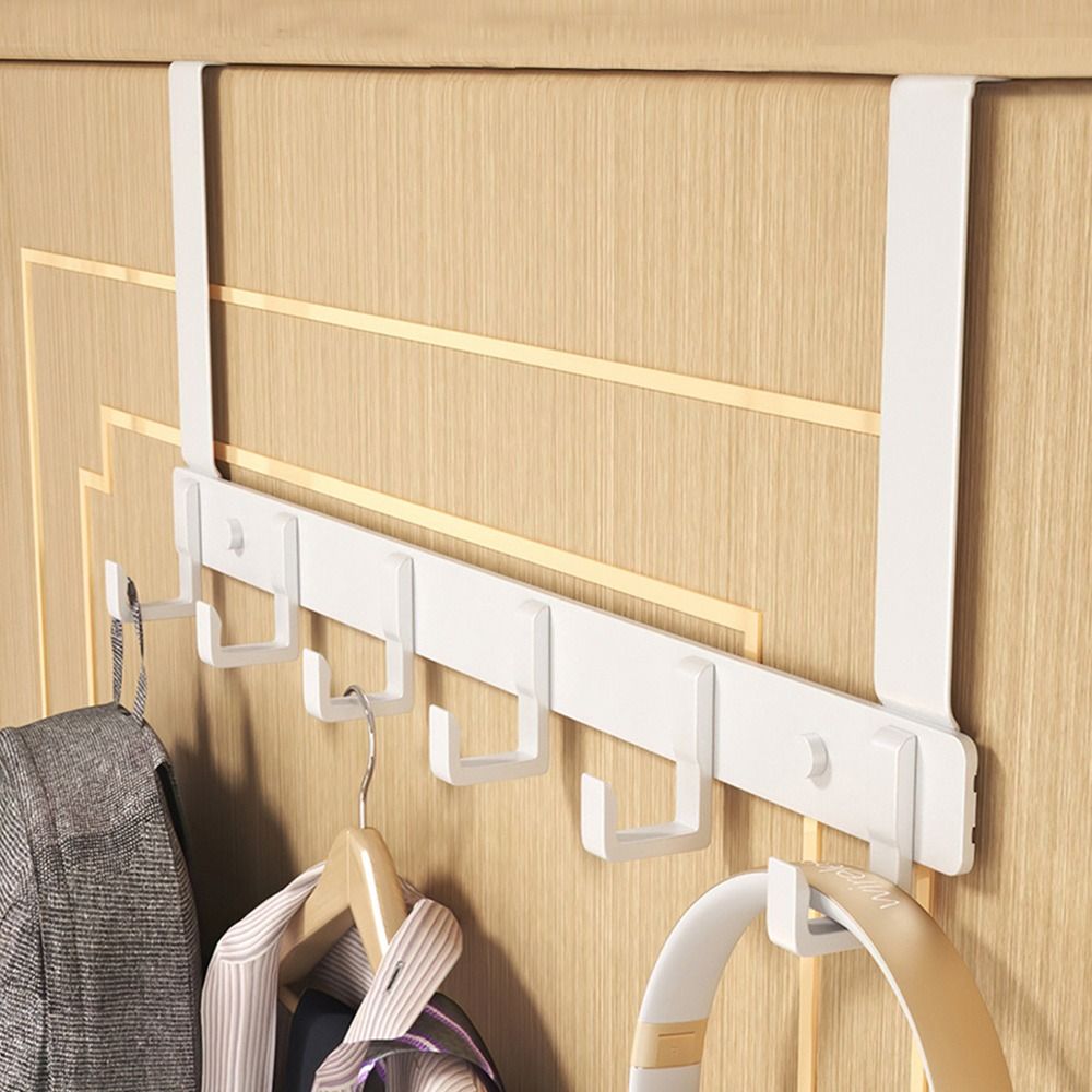 Home Creation Bathroom - Hooks Over The Door 6 Hooks
