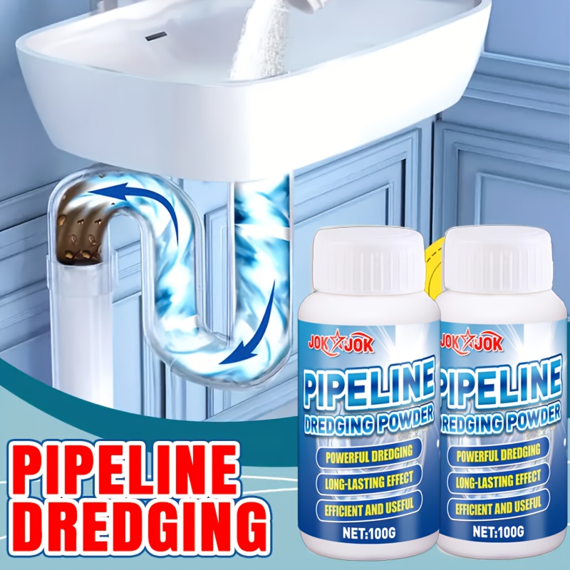 Home Bathroom Cleaning - Powerful Drain Cleaner Powder,Homes, Quickly Breaks