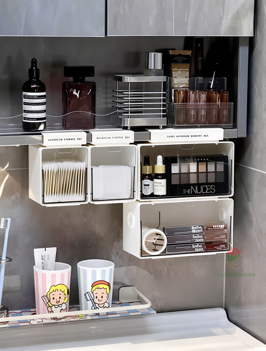 Home Theater Bathroom - Drawer Style Storage Box Under The