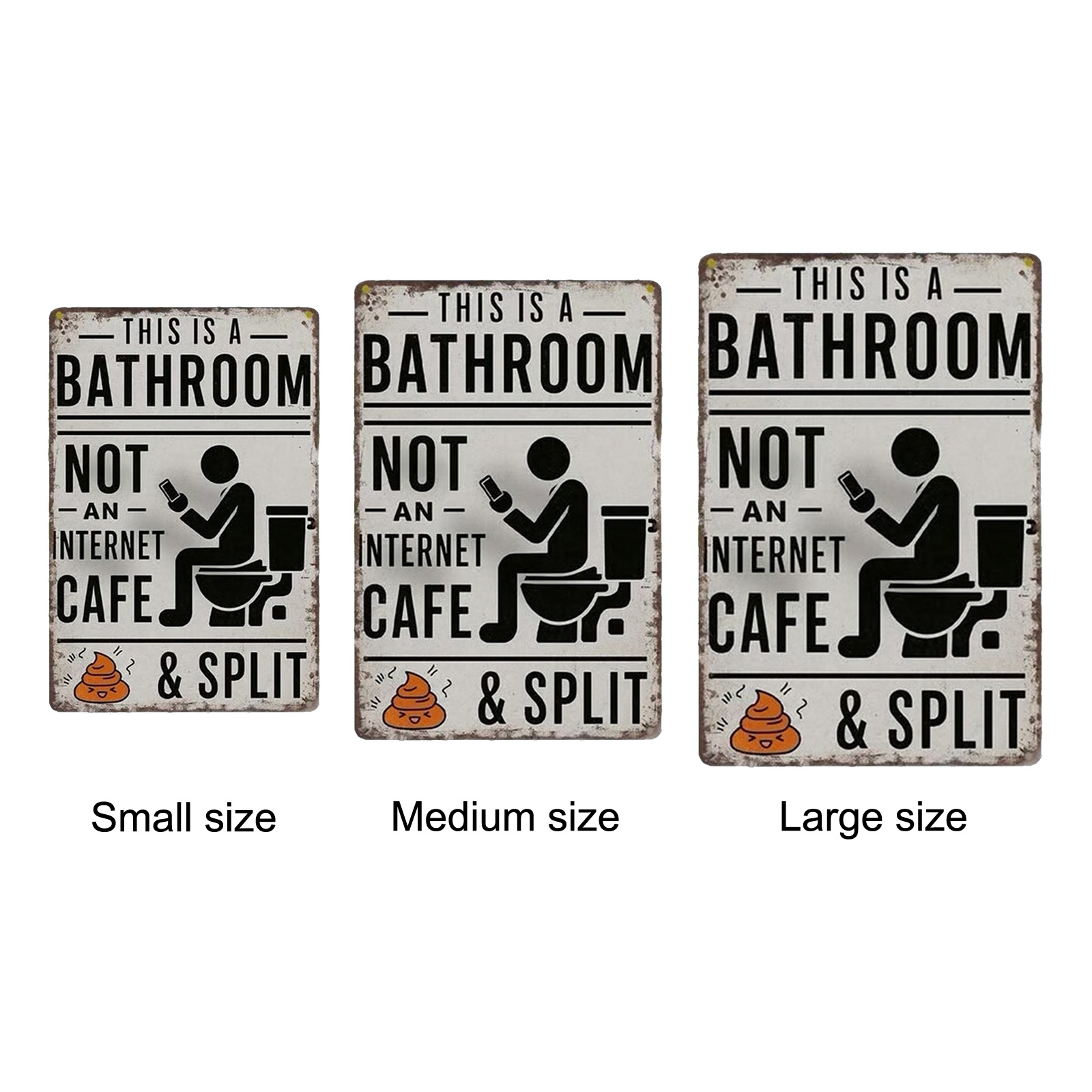 Home Bathroom Quotes - Vintage Metal Tin Sign This Is