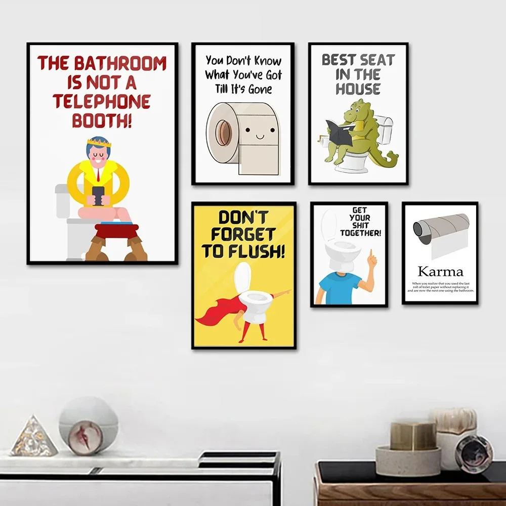 Home Bathroom Quotes - Karma Bathroom Rules Art Quote Wall