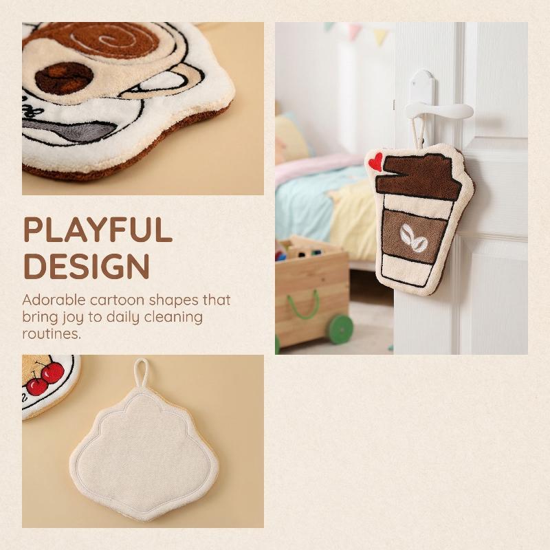 Home Bathroom Design - Quick Dry Absorbent Coffee Hanging Towels