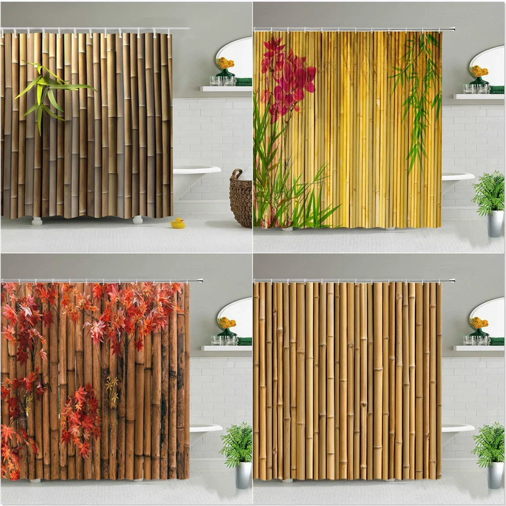 Tiny Home Bathroom Kit - Chinese Style Green Bamboo Series Shower