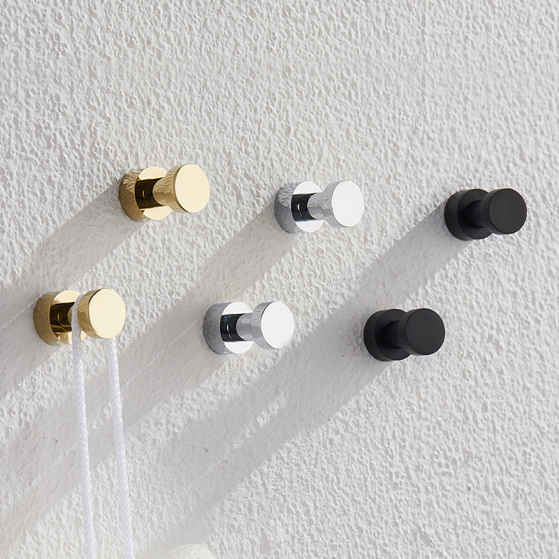 Home Creation Bathroom - 2/3/4/5pcs Brass Robe Hooks Rustproof Towel