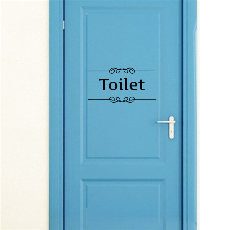 Toilet bathroom Sign Wall Deca - Home Bathroom Quotes recension och pris