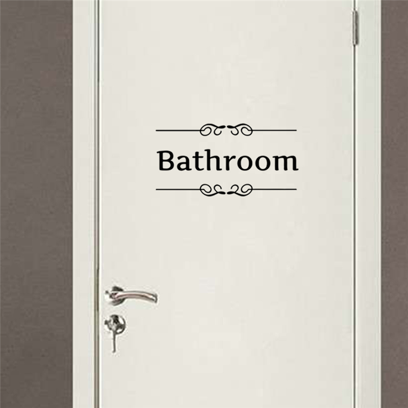Toilet bathroom Sign Wall Deca - Home Bathroom Quotes recension och pris