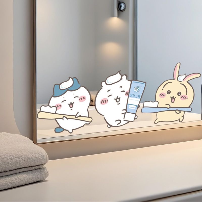 Hot Chiikawa Mirror Stickers S - Tiny Home Bathroom Kit recension och pris