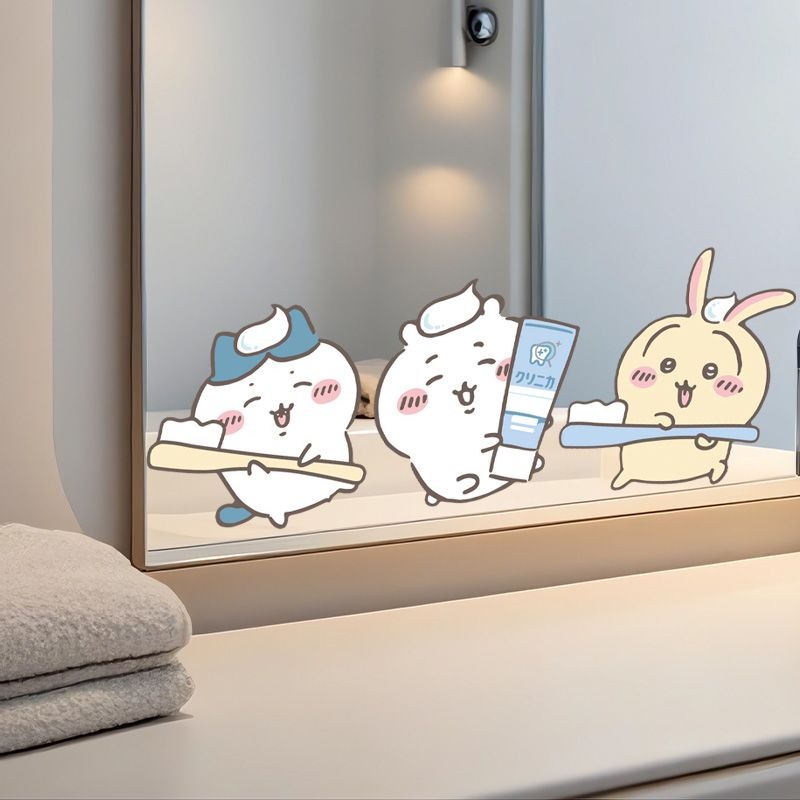 Hot Chiikawa Mirror Stickers S - Tiny Home Bathroom Kit recension och pris
