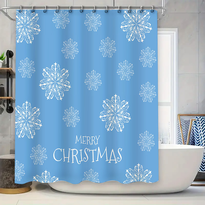 Christmas Shower Curtain Snowf - Home Bathroom Ideas recension och pris