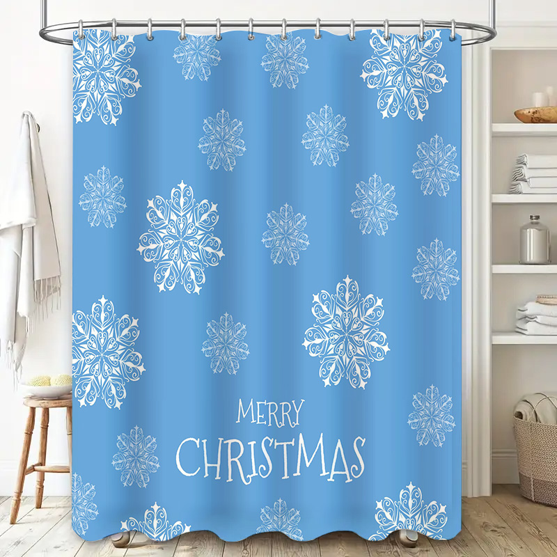 Christmas Shower Curtain Snowf - Home Bathroom Ideas recension och pris