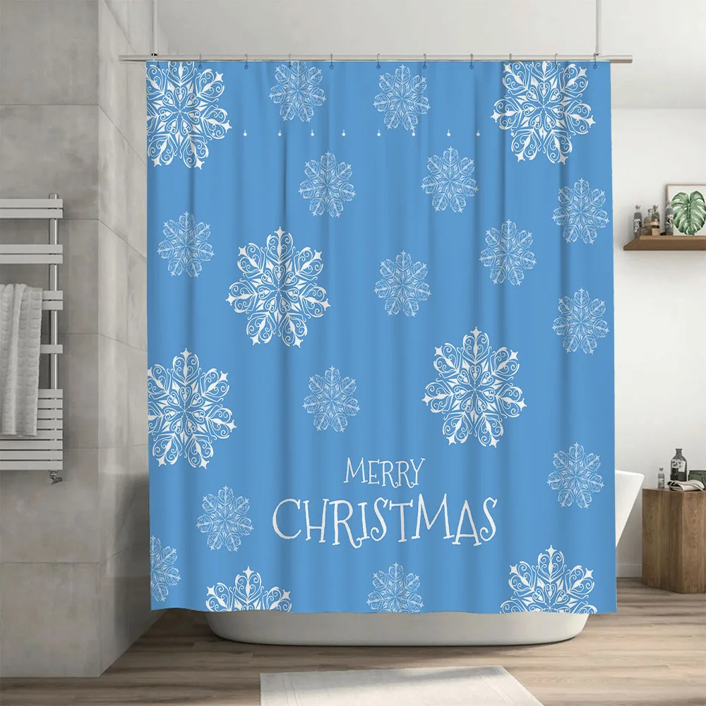 Christmas Shower Curtain Snowf - Home Bathroom Ideas recension och pris