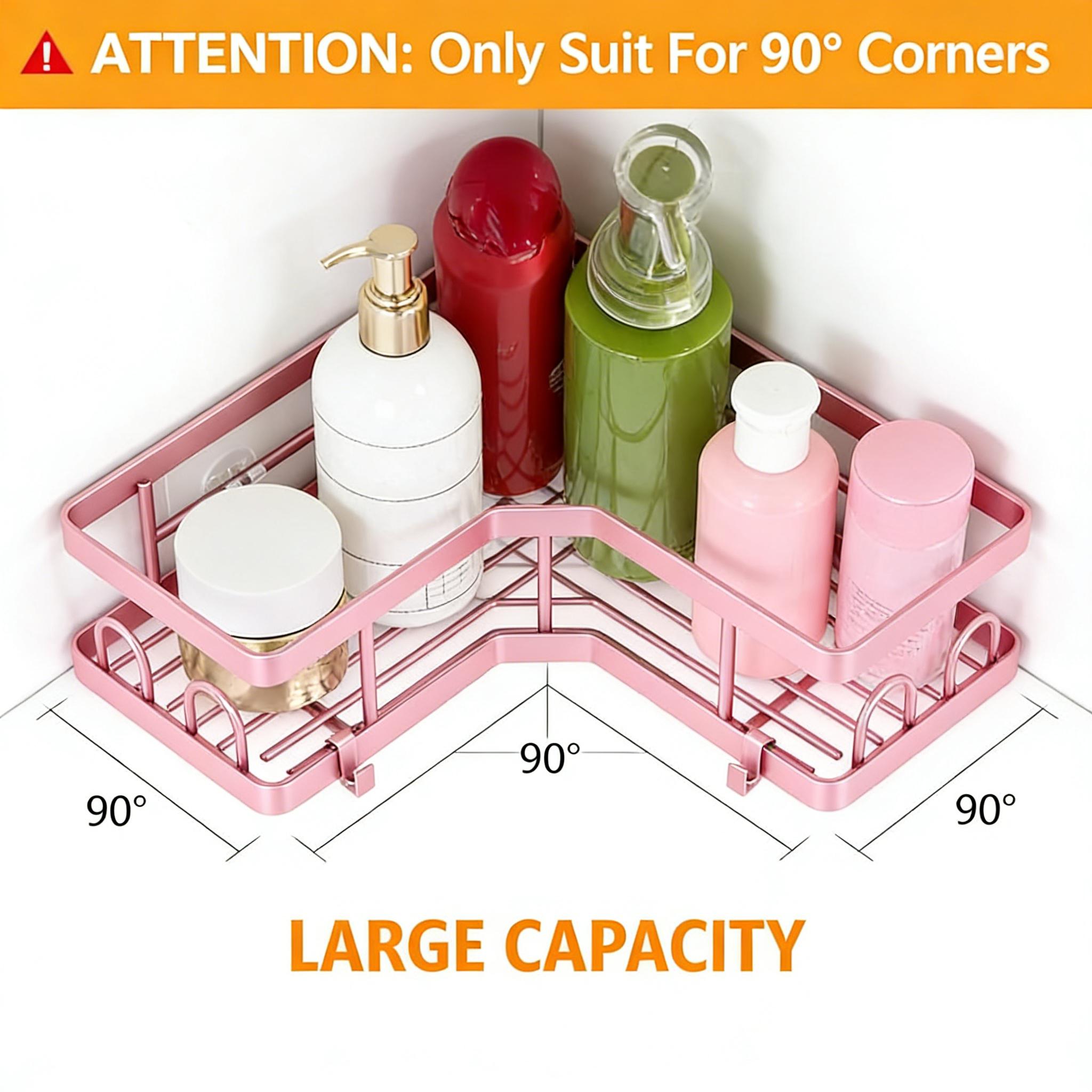 5Pcs Minimalist Pink Shower Or - Home Essentials Bathroom Storage recension och pris