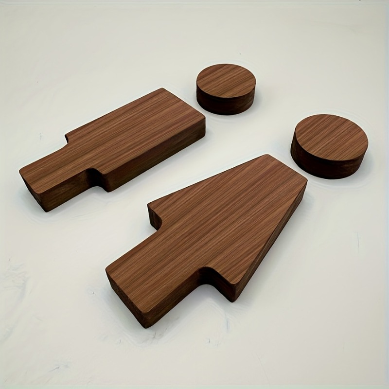 2PCS Wooden Bathroom Sign for  - Home Creation Bathroom recension och pris