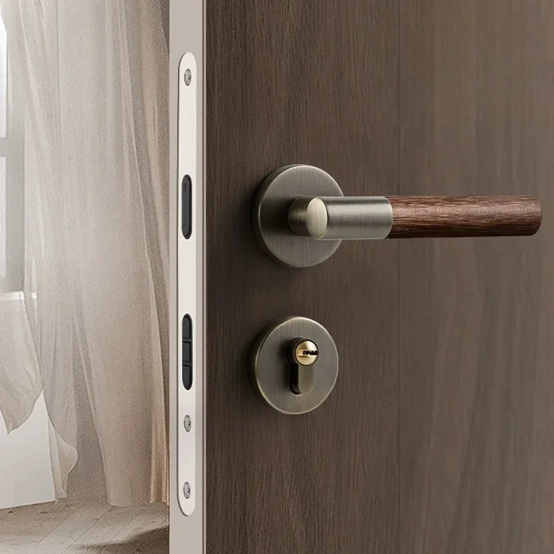 Wooden Door Handle Zinc Silent - Home Hardware Bathroom Accessories recension och pris