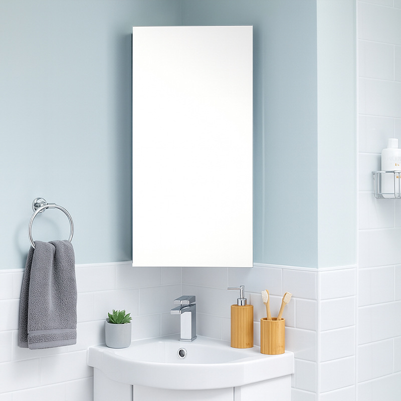 Bathroom Triangular Mirror Cab - Home Theater Bathroom recension och pris