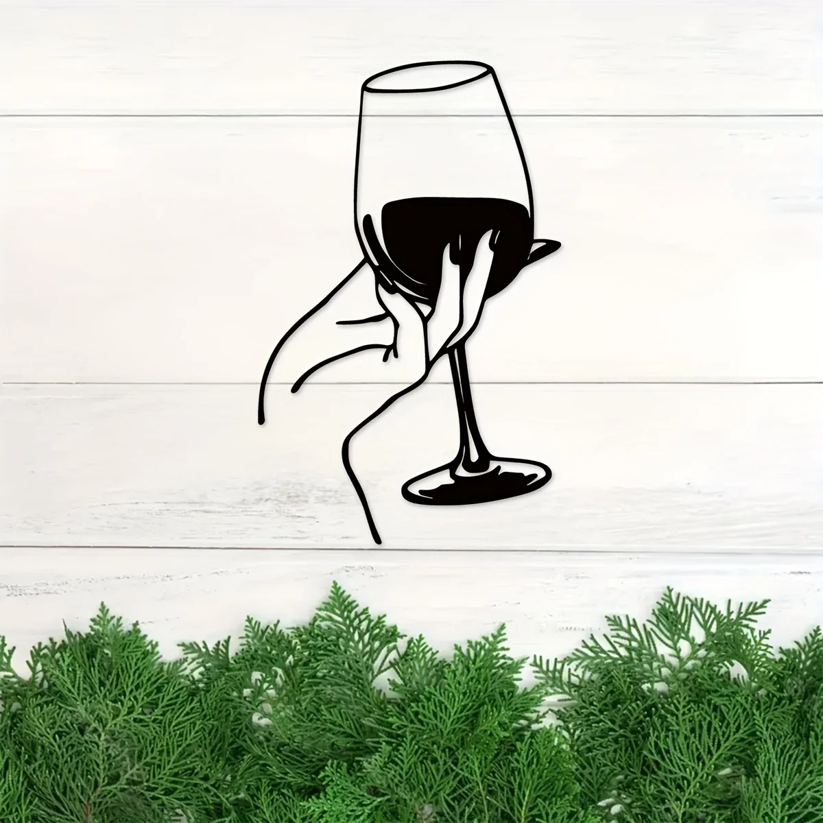 Wine Lover Lady Hand Metal Wal - Home Creation Bathroom recension och pris