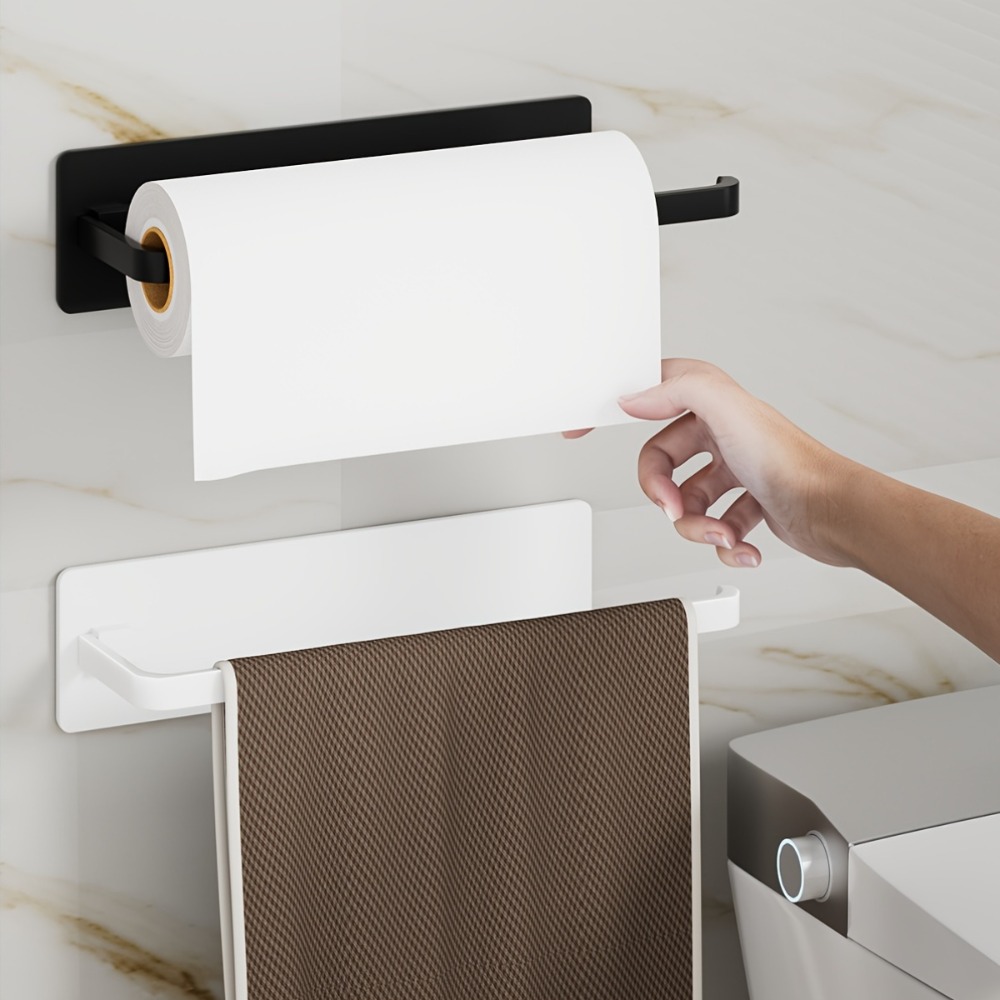 1pc Kitchen Towel Holder - Han - Home Bathroom Towel Dispenser recension och pris