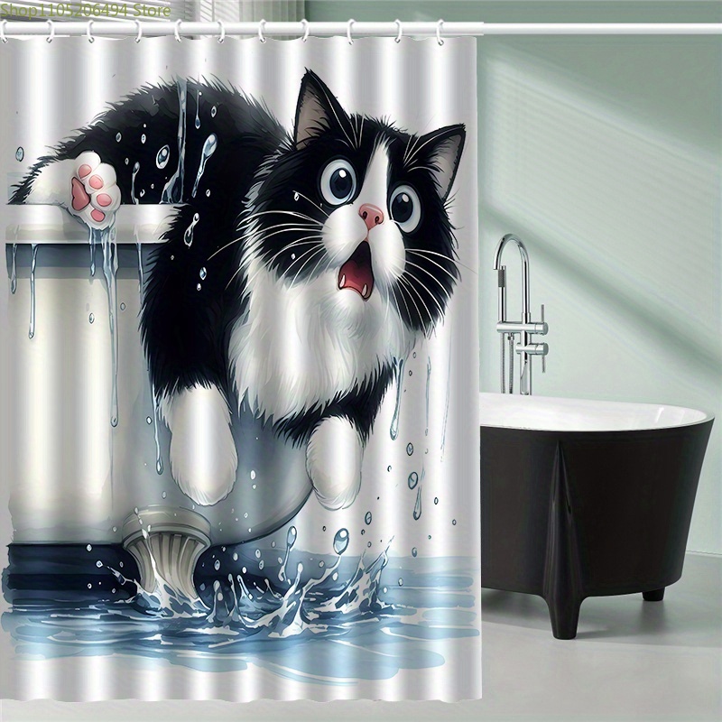 Funny Cat Jumping from Bathtub - Home Bathroom Ideas recension och pris