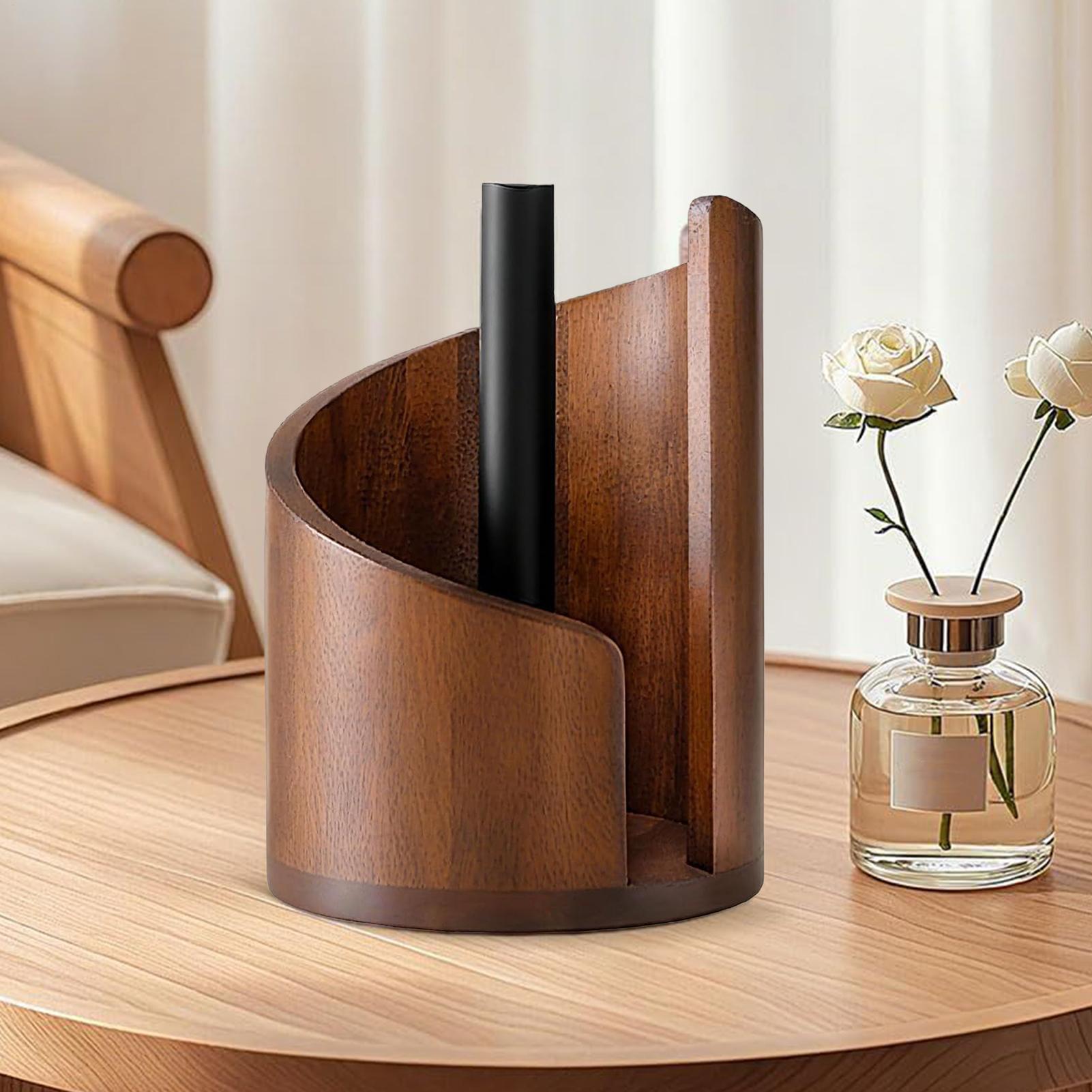 Wood Paper Towel Holder Farmho - Home Bathroom Towel Dispenser recension och pris