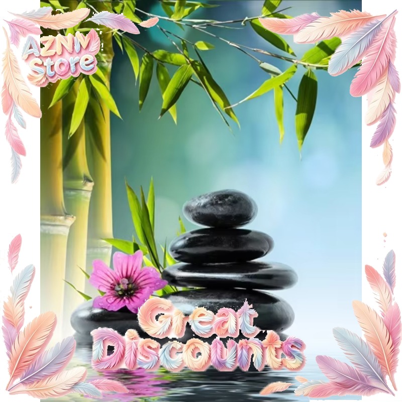 Green Bamboo Zen Stone Canvas  - Home Bathroom Scene recension och pris