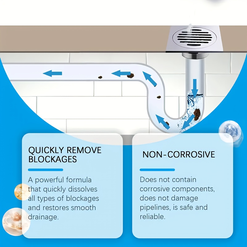 Powerful Drain Cleaner Powder, - Home Bathroom Cleaning recension och pris