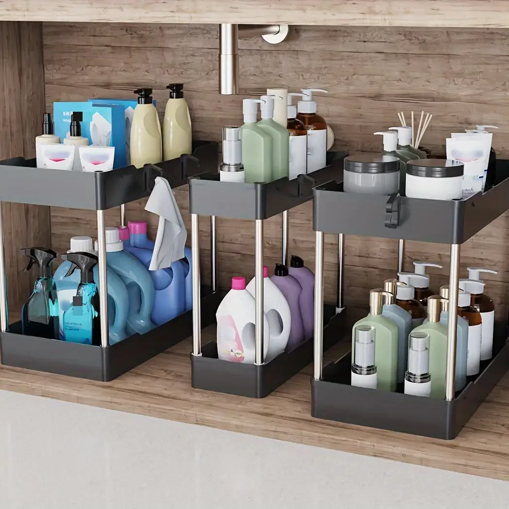 3Pcs/Set Under Sink Organizer  - Home Bathroom Cleaning recension och pris
