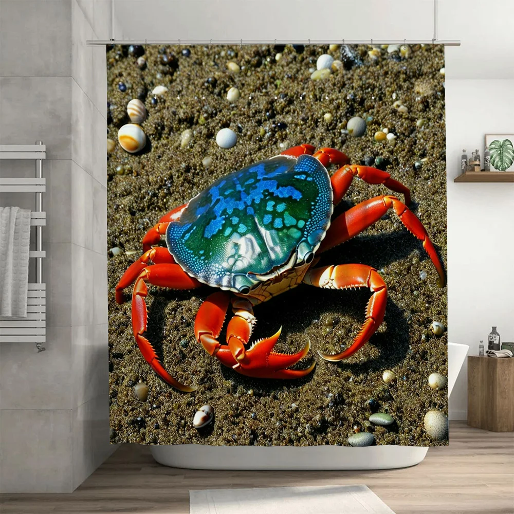3D Printed Shower Curtain Blue - Home Bathroom Ideas recension och pris