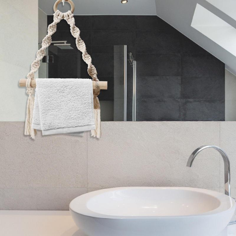 Hand Woven Wooden Toilet Paper - Home Bathroom Towel Dispenser recension och pris