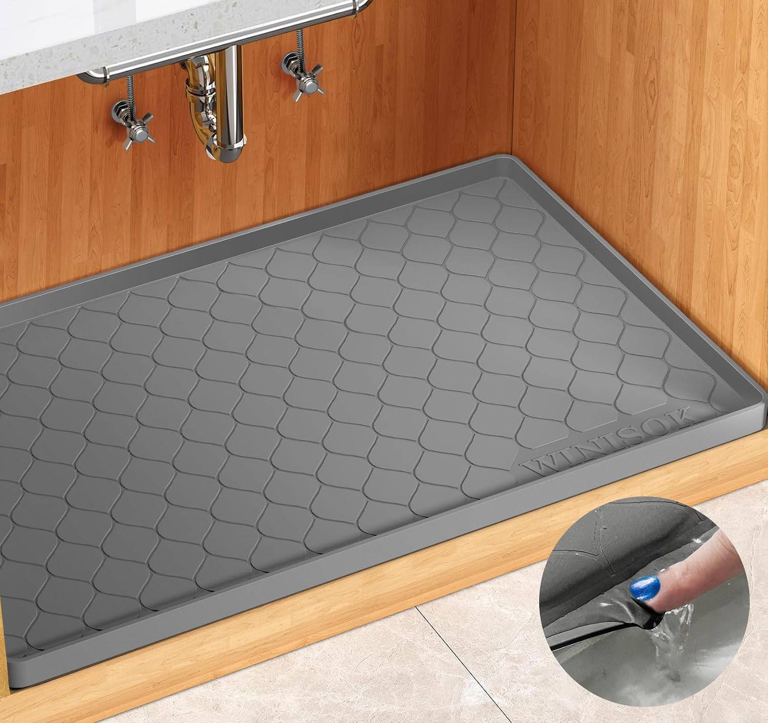 Winisok Silicone Under Sink Ma - Home Essentials Bathroom Storage recension och pris