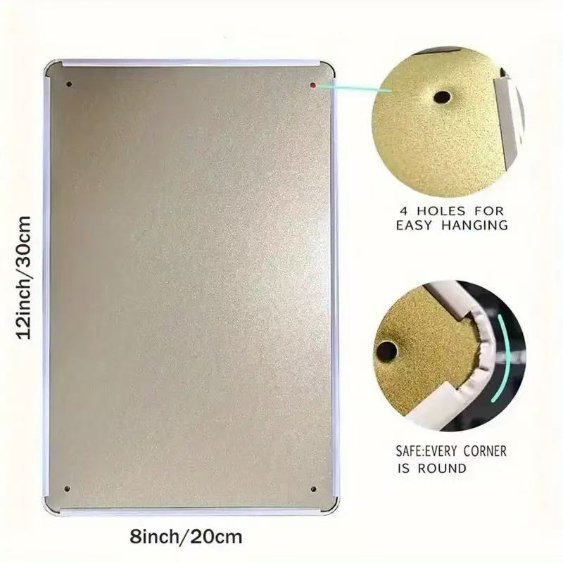 2D Flat Retro Metal Sign - Tur - Home Bathroom Design recension och pris