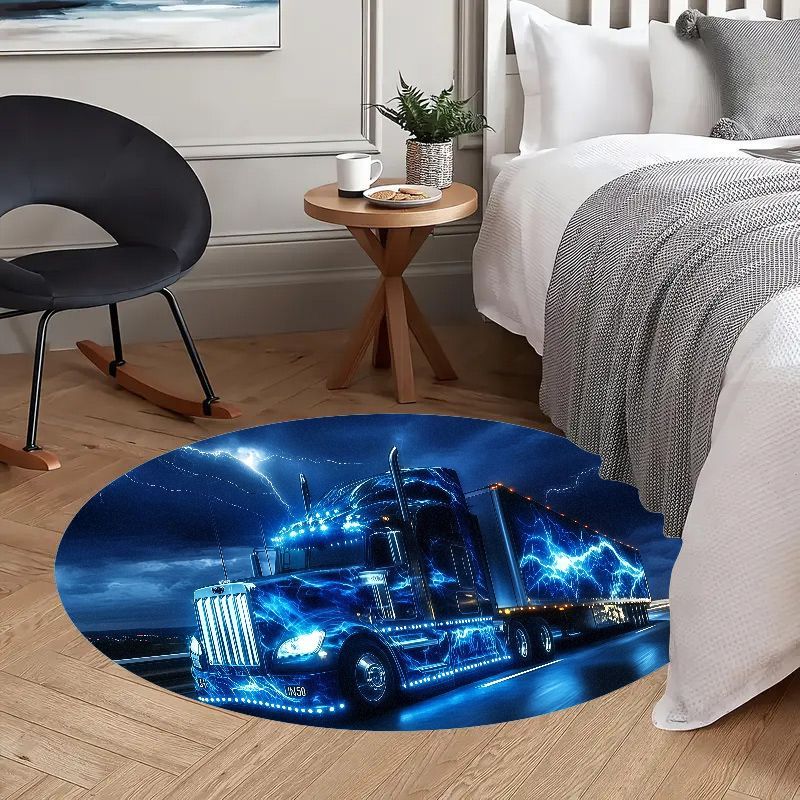 Electric truck night rug flann - Home Bathroom Scene recension och pris