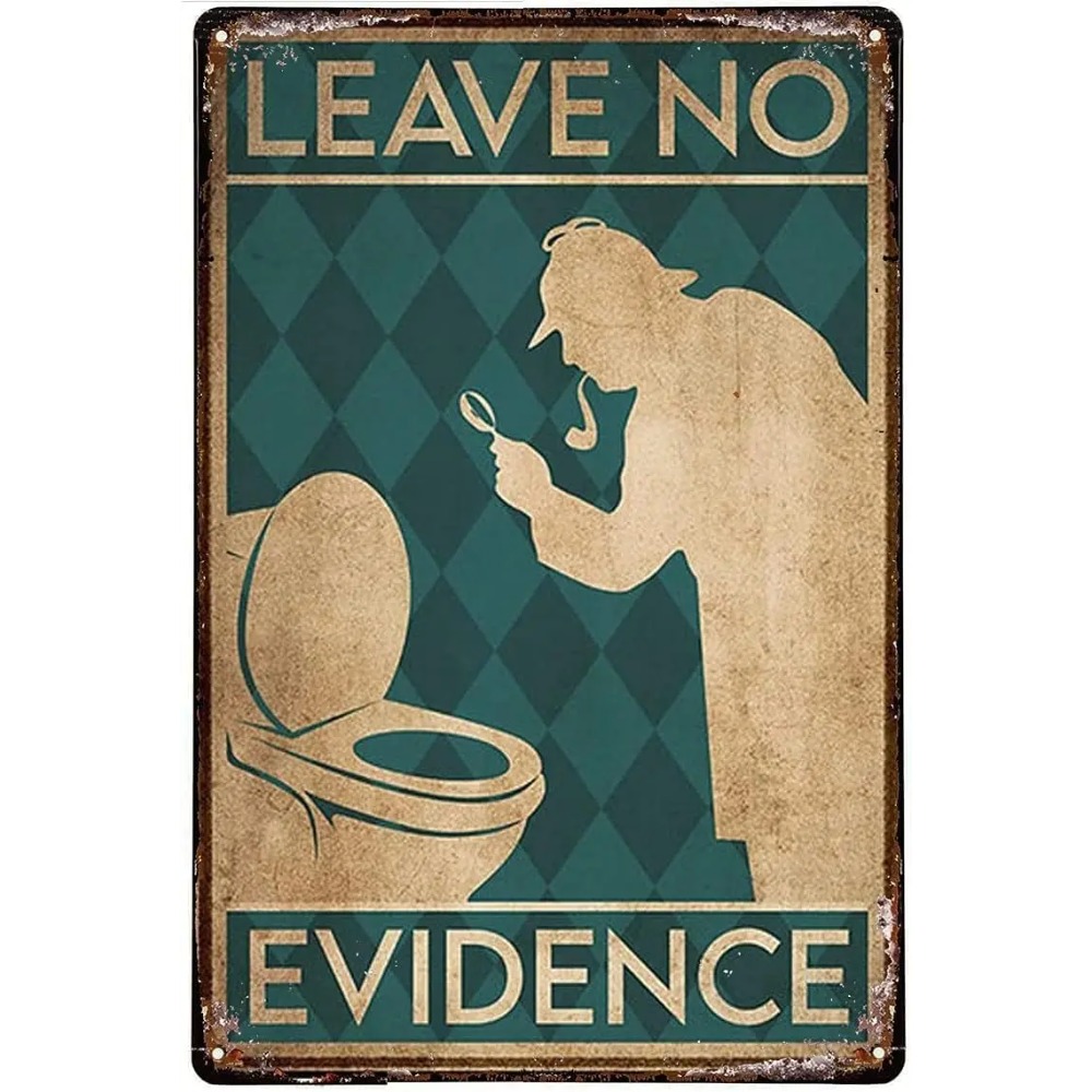 Vintage Funny Quote Metal Tin  - Home Bathroom Quotes recension och pris