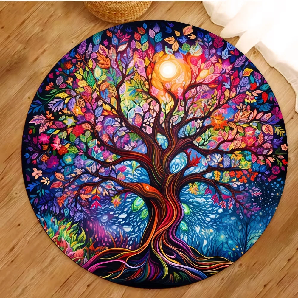 Tree of Life Round Rugs Yoga F - Home Toilet Bathroom Design recension och pris