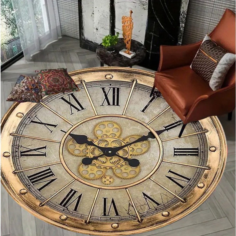 Vintage Clock Design Round Car - Home Toilet Bathroom Design recension och pris