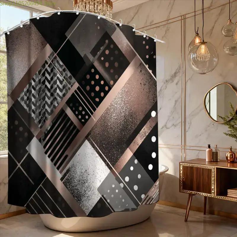 Modern Geometric Abstract Show - Home Bathroom Ideas recension och pris