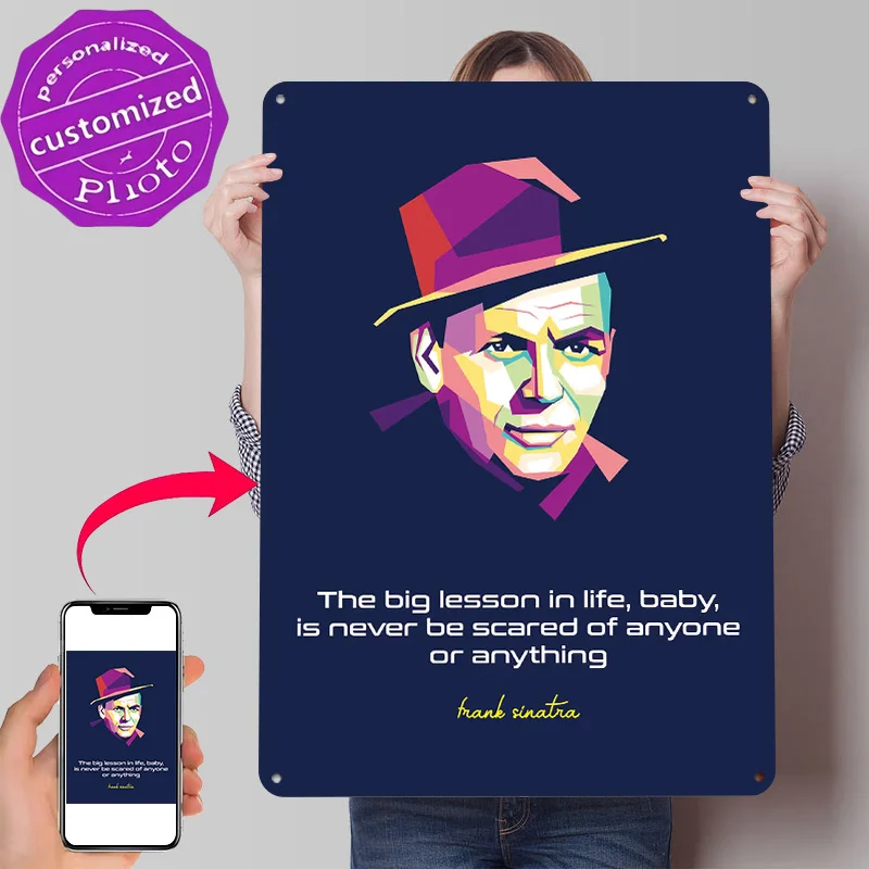 Frank Sinatra Quote 3D Texture - Home Bathroom Quotes recension och pris