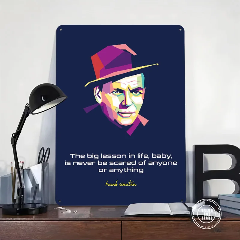 Frank Sinatra Quote 3D Texture - Home Bathroom Quotes recension och pris