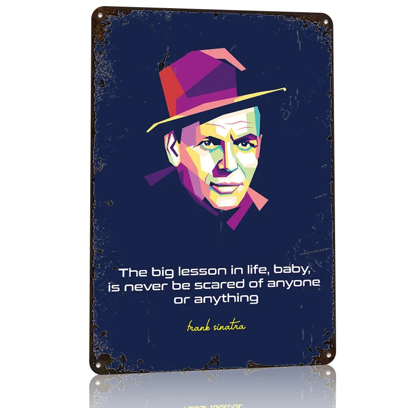 Frank Sinatra Quote 3D Texture - Home Bathroom Quotes recension och pris