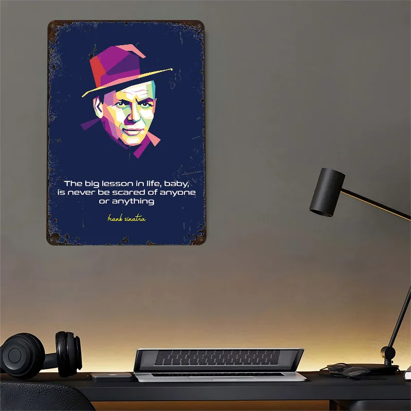 Frank Sinatra Quote 3D Texture - Home Bathroom Quotes recension och pris