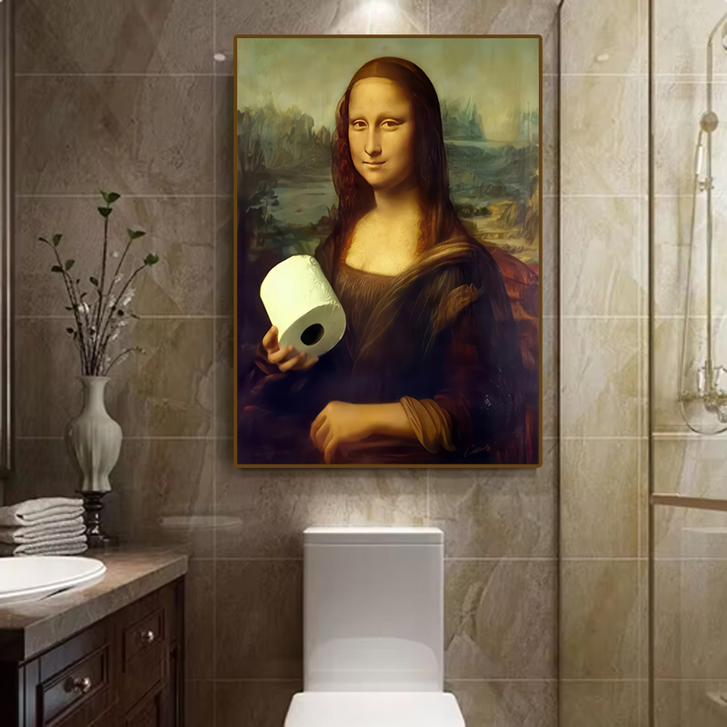 1pc Funny Abstract Bathroom To - Home Toilet Bathroom Design recension och pris