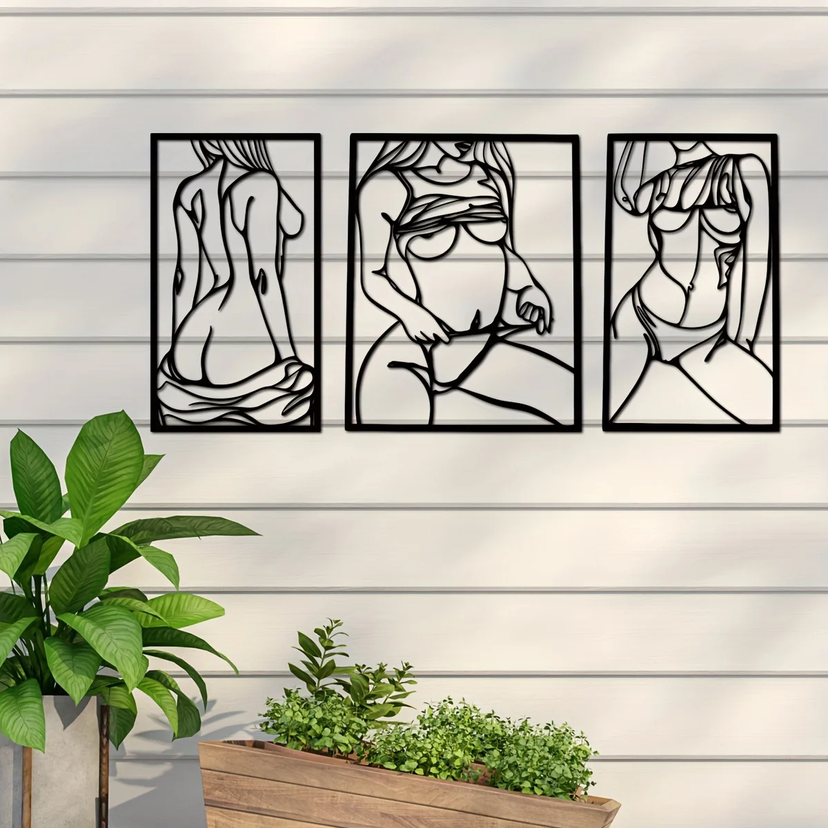 1pc Metal Art Wall Decor, Blac - Home Creation Bathroom recension och pris