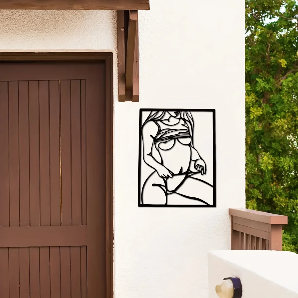 1pc Metal Art Wall Decor, Blac - Home Creation Bathroom recension och pris