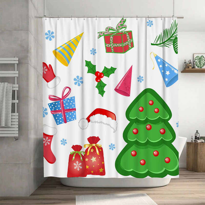 TU Shower Curtain Christmas Fo - Home Bathroom Ideas recension och pris