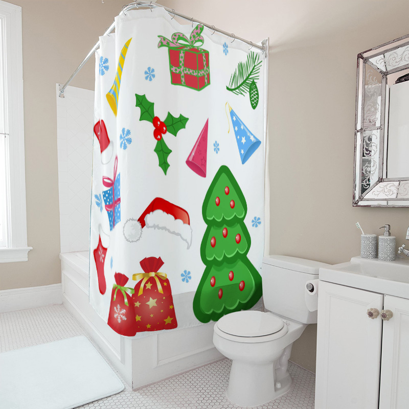 TU Shower Curtain Christmas Fo - Home Bathroom Ideas recension och pris