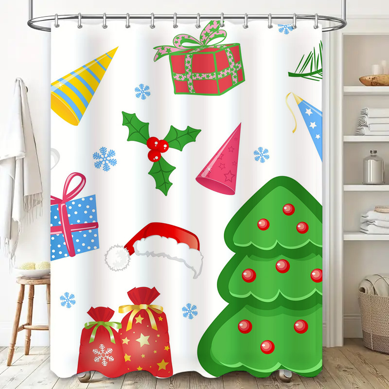 TU Shower Curtain Christmas Fo - Home Bathroom Ideas recension och pris